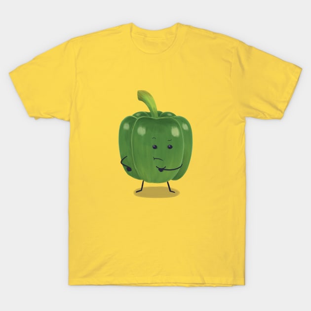 Green pepper T-Shirt by Lolopouet